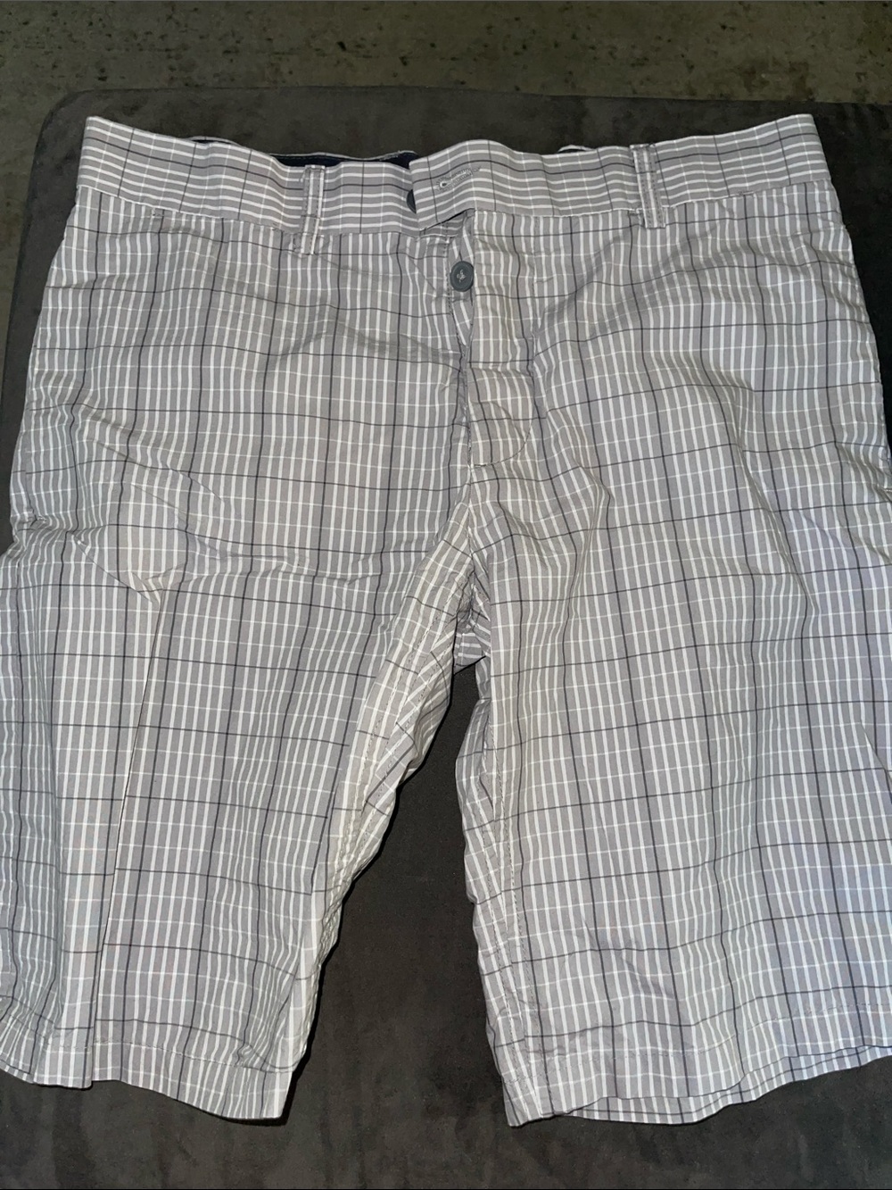 H&M Black and Gray Plaid Shorts